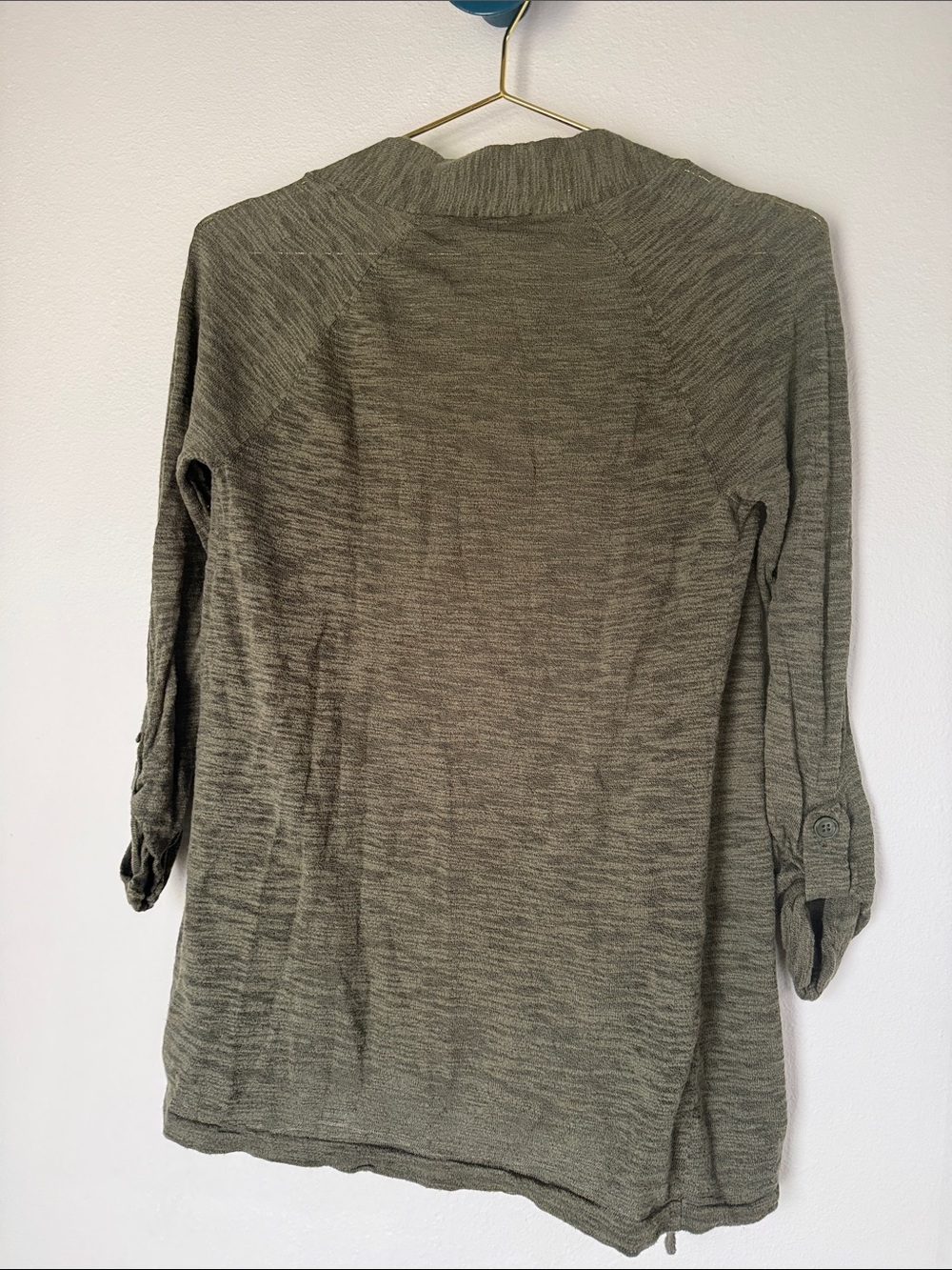 Open-Front Olive Green Women’s Cardigan by Express - Picture 5 of 5
